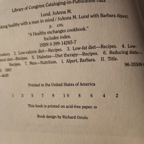 Cooking Healthy with a Man In Mind Hardcover Book - Picture 5 of 7